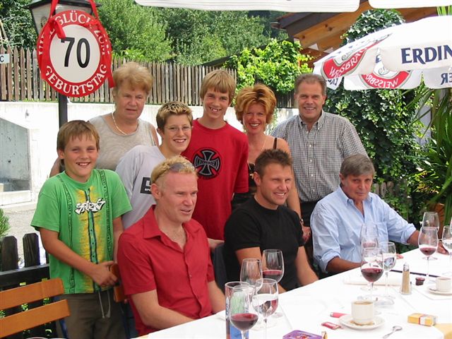 Familie mit Enkelkindern: Fabian, Kevin und Sascha