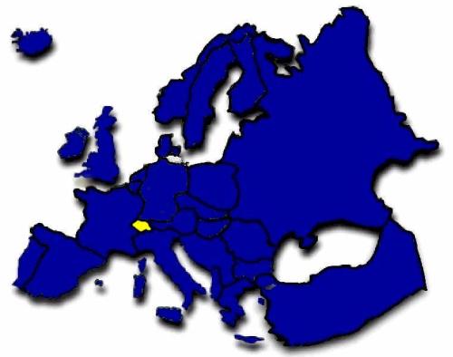 Die Schweiz auf der Europakarte