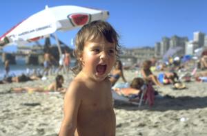 Kelvin am Strand von Viña del Mar