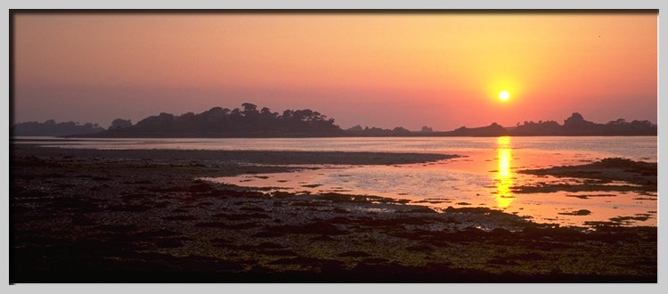 Sonnenuntergang bei Buguélès