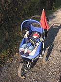 Derschti Spaziergang im neuen Buggy