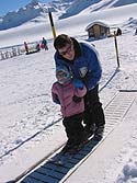 erste Skiversuche