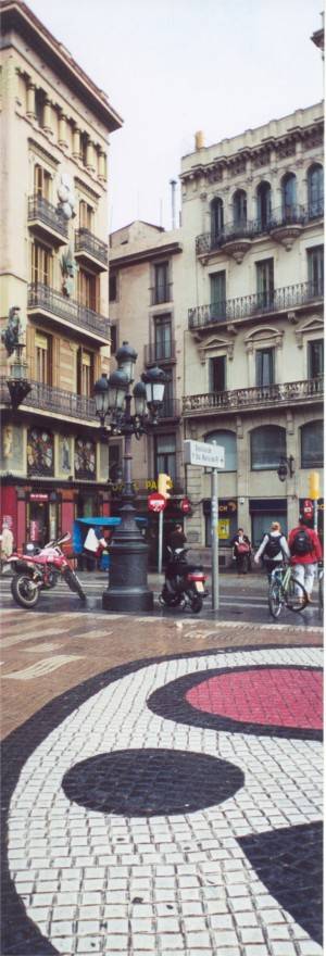 Blick vom "Mir" zur Hostal Paris (meist unser Treffpunkt!)