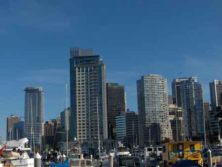 10 - View to Vancouver Skyline from Coal Harbour