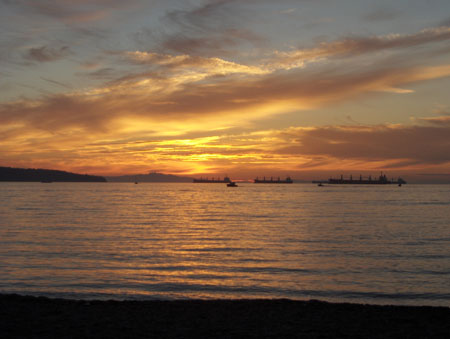 45 - English Bay Beach at Sunset