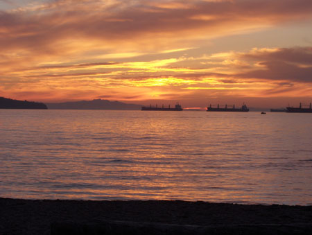 46 - English Bay Beach at Sunset