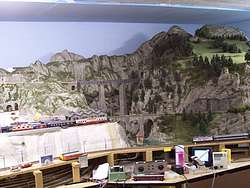 Easter mountain on RR layout