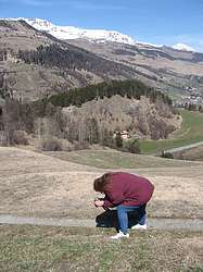 Me shooting a flower photo