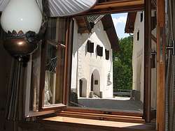 Looking through dining room window