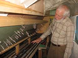 Joerg at an underground switchboard