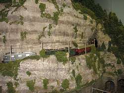 Train on a circular ramp