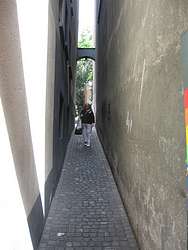 The narrowest street I walked