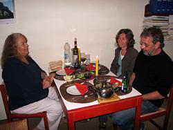 Dinner with Brigitte and Richard in Walenstadt 