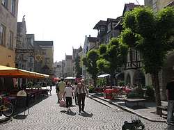 Pedestrian mall in Lindau