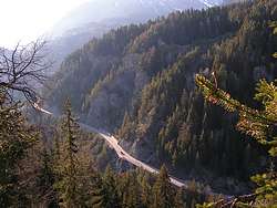 Road in the Inn Gorge