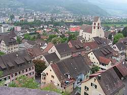 Sargans seen from the castle