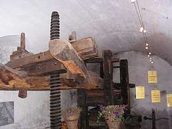 The 16th century grape press