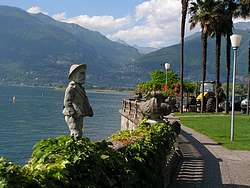 Little lakeshore park in Gambarogno
