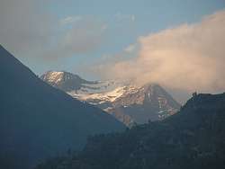 Mountains over the Blenio Valley