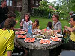 Family around the table