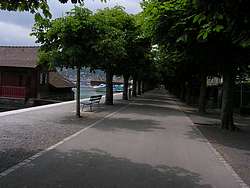 Waterfront promenade in Lucerne