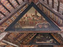 Old painting on Kapellbr&uuml;cke