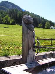 Fountain down the street