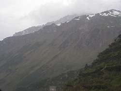 Bad weather on the Arlberg Pass