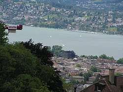 Lake Zurich from above