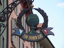 Traditional restaurant sign