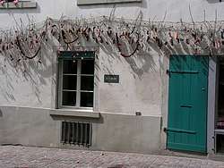 Cute decoration on an old house