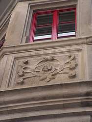 Stone ornament on an old house