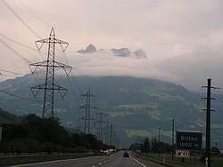 M&uuml;rtschenstock mountain in the clouds