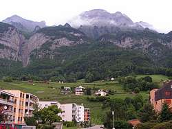 View from the parking lot at Joerg's practice