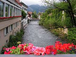 The Tamina river in Bad Ragaz