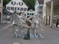 Modern art in downtown Bad Ragaz