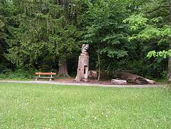 Playground in the woods