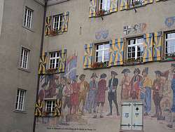 Mural on the town hall
