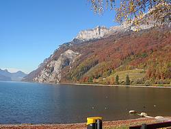 Lake Walen seen from the park