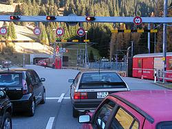 Waiting at the Vereina tunnel