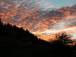 Evening clouds over the valley