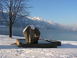 Fountain at the harbor