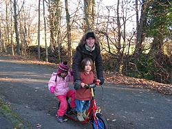 Brigitte with her grandkids