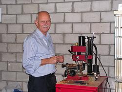 Bruno Wolf at his milling machine