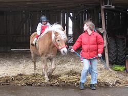 Helene taking Leia for a little ride