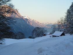 View from the Flumserberg skiing resort