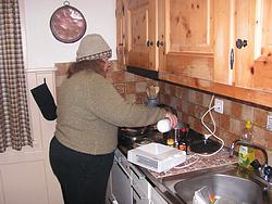 Dressed up for cooking