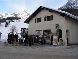 Little get-together in front of the store