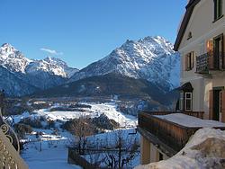 View from between the houses in Ftan