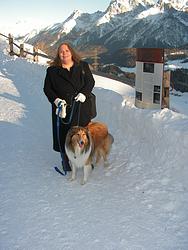 Me & Laddie by the old mill